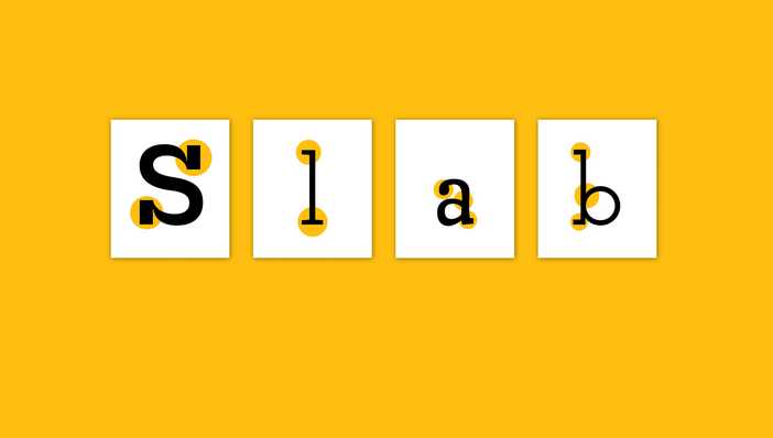 Usage of Slab serif fonts 2021